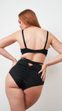Bailey Bottom - Adjustable Cut Out High Waist Bottoms Recycled Black