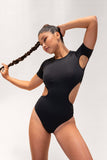 Camlie Bodysuit - Cut Out Adjustable Scrunch Bodysuit