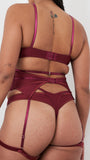 Lauren G-String - Strappy Cut Out G-String Recycled Wine