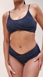 Paris Low Waist - Cross Over Low Waist Bottoms Midnight Shine