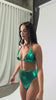 High Waist High Cut Metallic Bottom