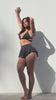 Free Flow High Waist Skort Blue Rose Gold Shimmer