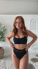 Maeve Mesh Cut Out High Waist Shorts Black