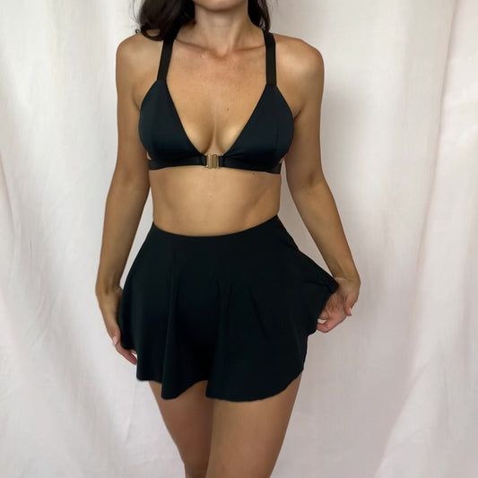 Free Flow Skort - High Waist Bottoms Black
