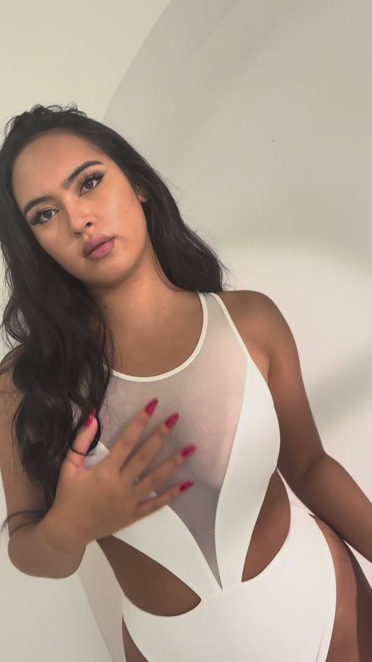 Teagan Bodysuit White