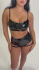 Paige Cut Out Top - Black PU