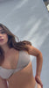 Adriana Bedazzled Low Waist Bottoms Latte