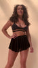 Sarah Bottom - Flowy Mesh High Waist Skort Black