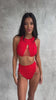 Rhea High Neck Top Red