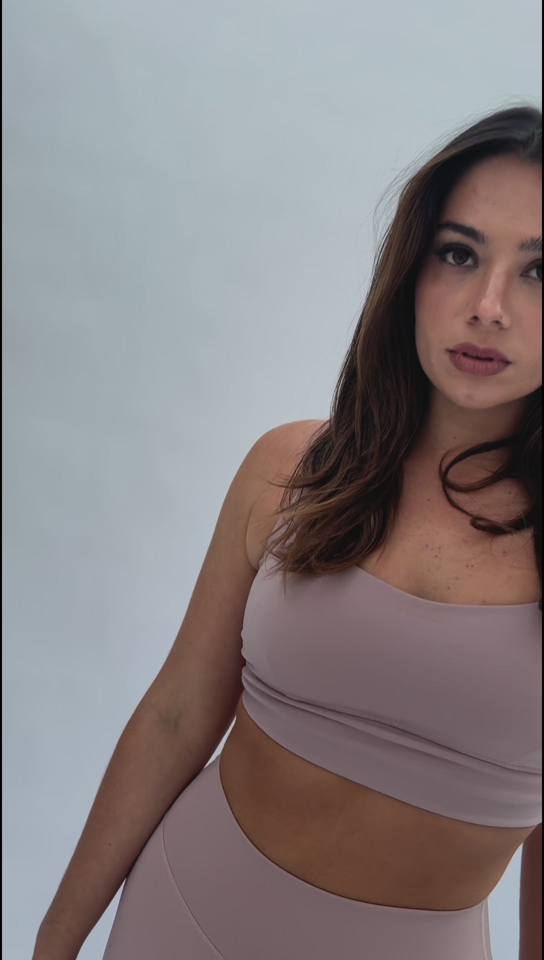 Aerolux Fabric: Scrunch Bike Shorts Taupe