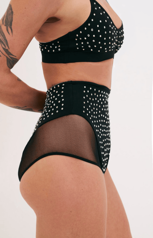 Roxie Diamante Top Black