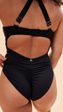 Scarlett Bodysuit - Strappy Balconette Bodysuit Recycled Black