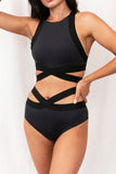 Serena Top - Strappy High Support Sports Bra Recycled Black