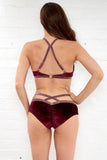 Sienna Bottom - Strappy Low Waist Shorts Magenta
