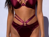 Rosie Bottom - Strappy Adjustable Low Waist Bottom Magenta