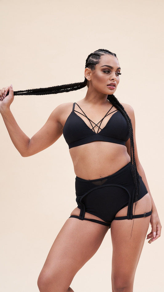 Cora High Waist Bottom Recycled BLACK 1125