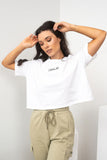 Crop T Shirt - Everyday Basic Crop White