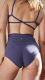 High Waist Shorts - Basic Scrunch Shorts Ribbed Twilight