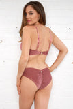 Lana Low Waist - Velvet Low Waist Bottoms Dusty Rose