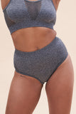 Leah High Waist - Shaping Breathable Bottoms Recycled Grey