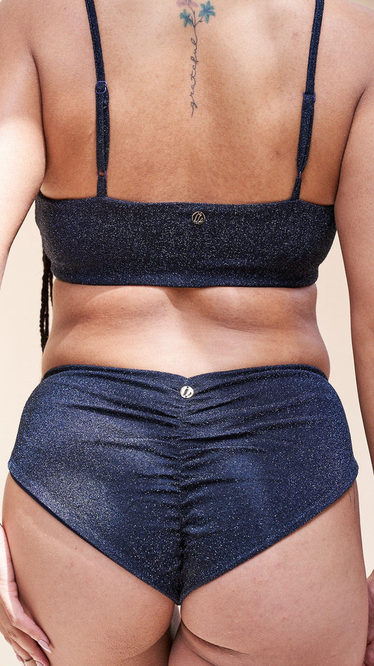 Paris Low Waist - Cross Over Low Waist Bottoms Midnight Shine