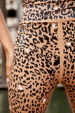 Sticky Grip Leggings - Brown Leopard