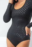 Sticky Grip Bodysuit - Long Sleeve Bodysuit Recycled Black