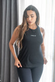 Tank Top - Cut Out Gym Tank Black