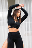 The Dancer Top - 100% Biodegradable Bamboo Cotton BLACK