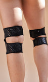 Velcro Sticky Grip Knee Pads Black
